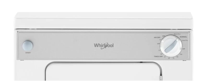 Whirlpool White Compact Electric Dryer with AccuDry™ Drying System (3.4 Cu Ft) - LDR3822PQ - Image 5