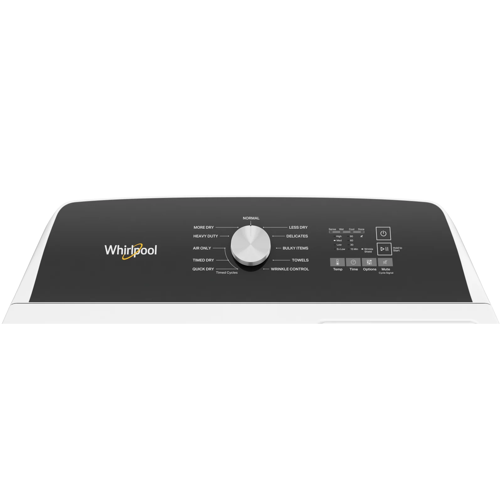 Whirlpool White Electric Dryer with Moisture Sensing (7.0 Cu.Ft) - YWED5010LW - Image 4