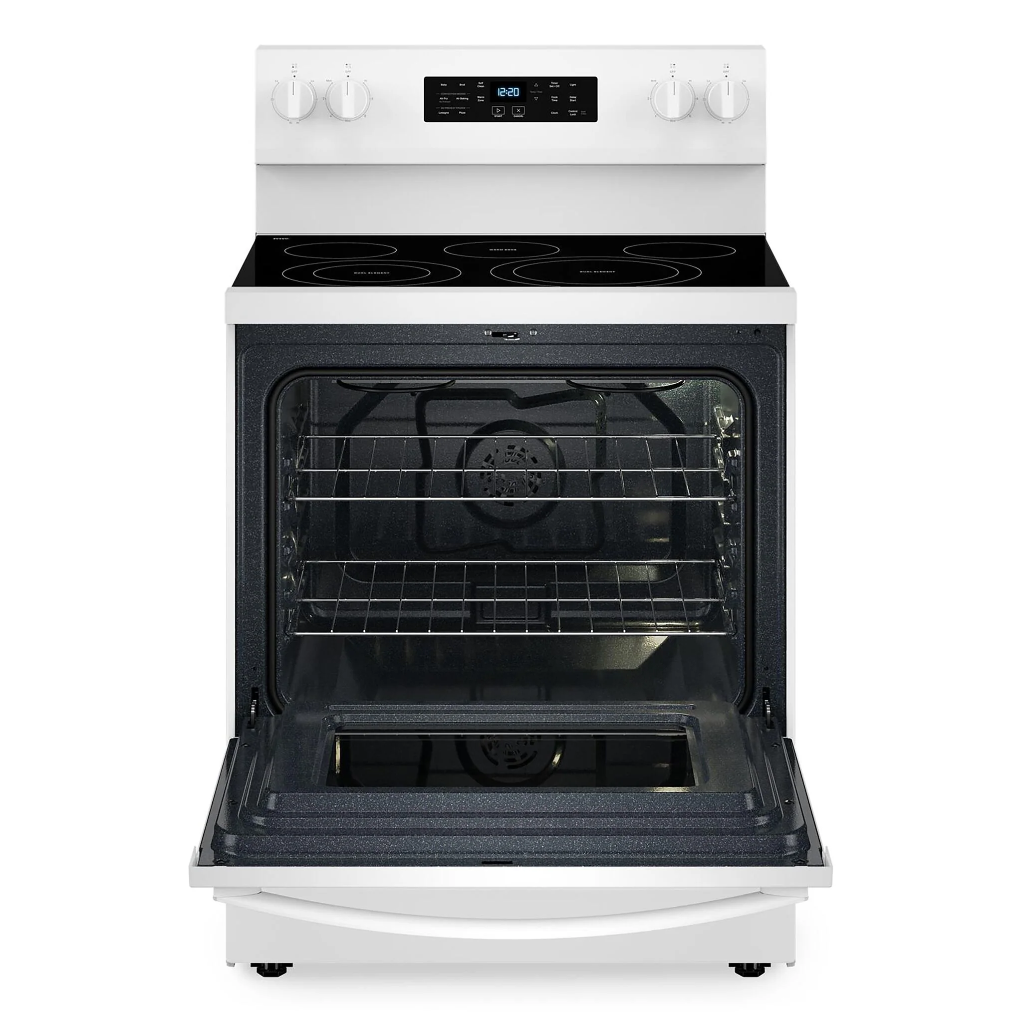 Whirlpool White Electric Freestanding Range (5.3 Cu.Ft.) - YWFES5030RW - Image 2