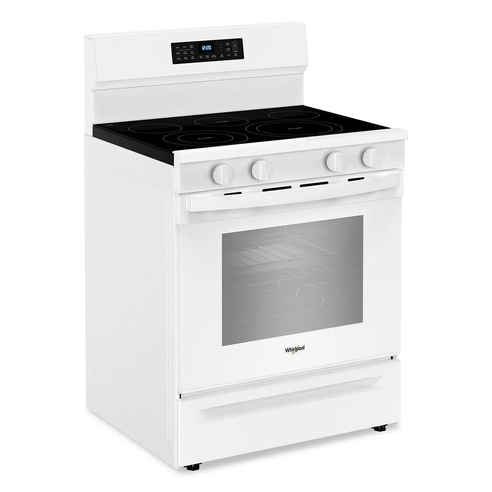 Whirlpool White Freestanding Electric Convection Range (5.3 cu.ft.) - YWFES7030SW - Image 2