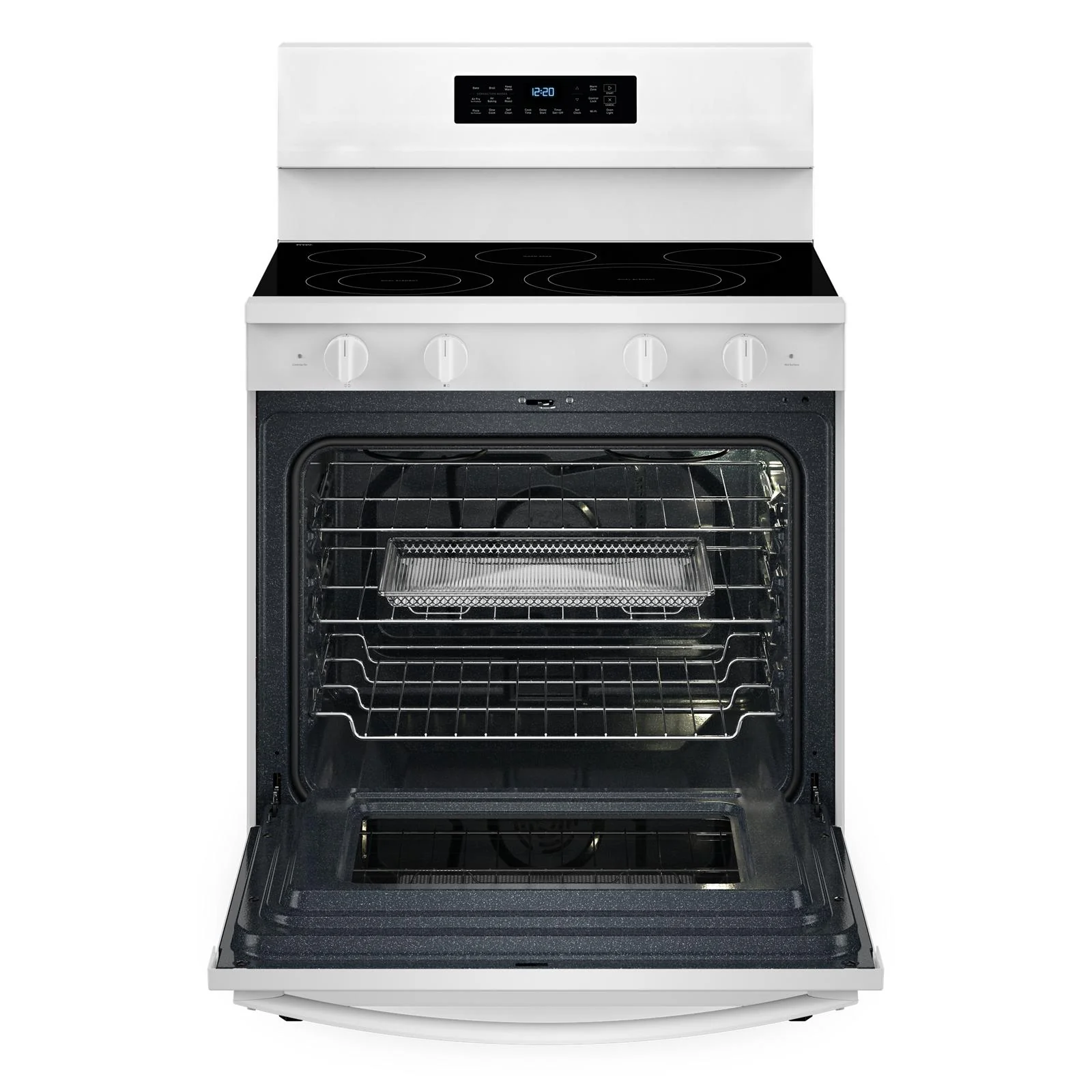 Whirlpool White Freestanding Electric Convection Range (5.3 cu.ft.) - YWFES7030SW - Image 3