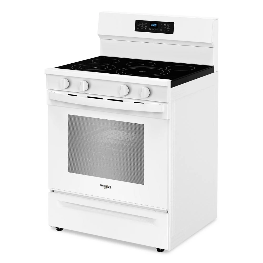 Whirlpool White Freestanding Electric Convection Range (5.3 cu.ft.) - YWFES7030SW - Image 4
