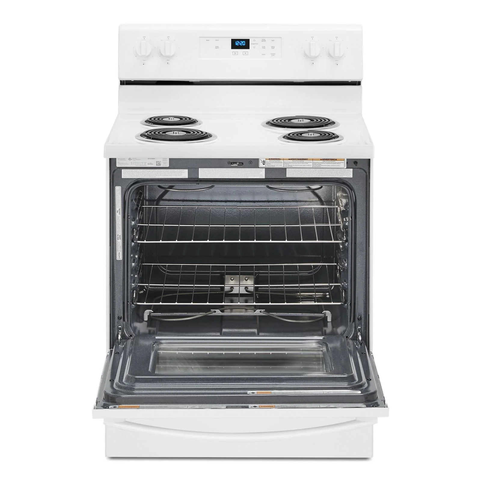 Whirlpool White Freestanding Electric Range (4.8 Cu. Ft.) - YWFC150M0JW - Image 3