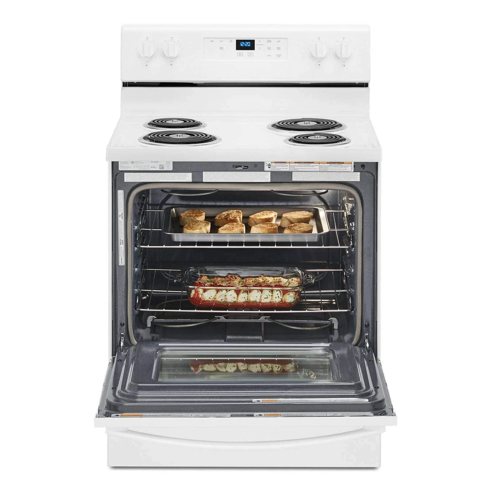 Whirlpool White Freestanding Electric Range (4.8 Cu. Ft.) - YWFC315S0JW - Image 4