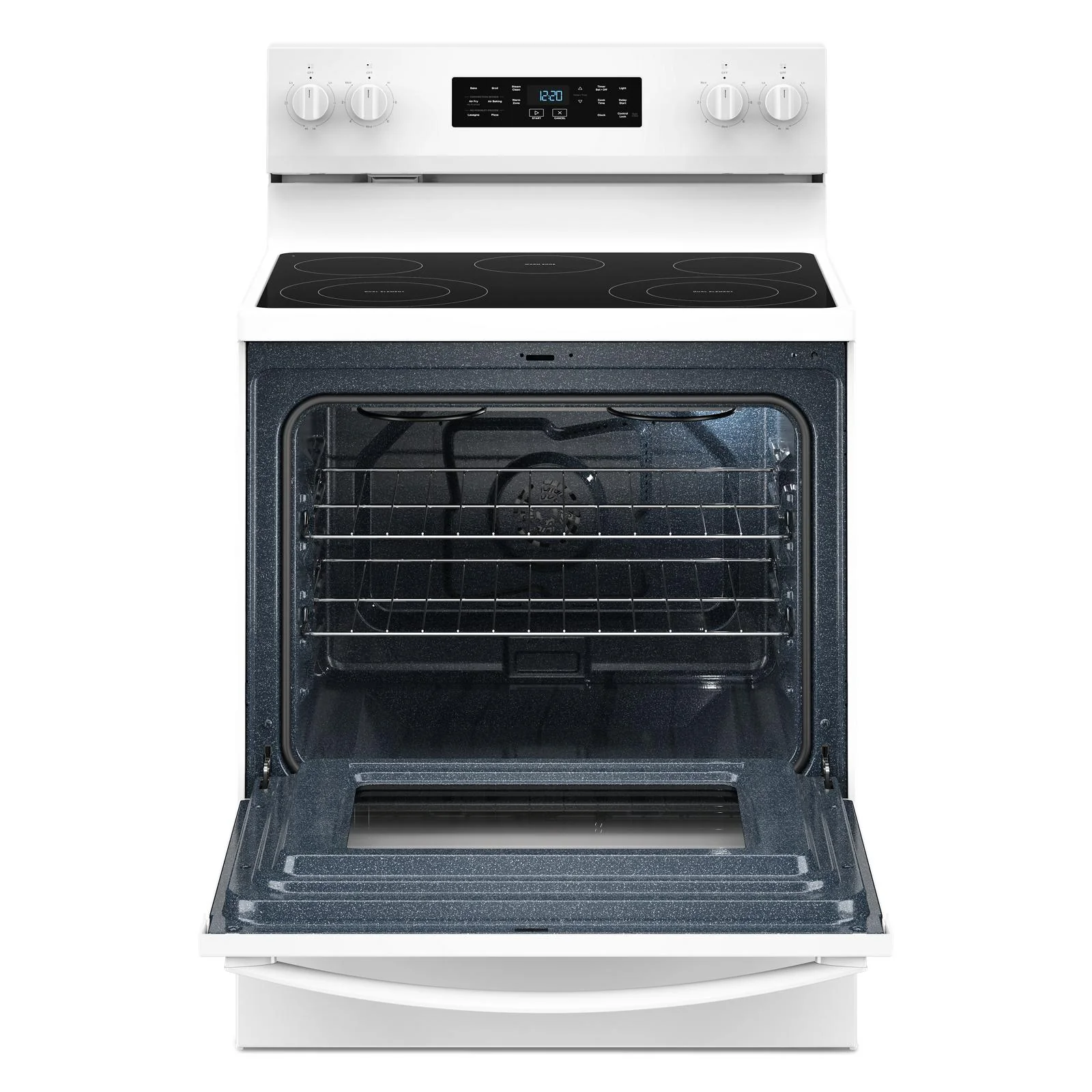 Whirlpool White Freestanding Electric Single Oven Convection Range (5.3 Cu. Ft.) - YWFES4530SW - Image 3