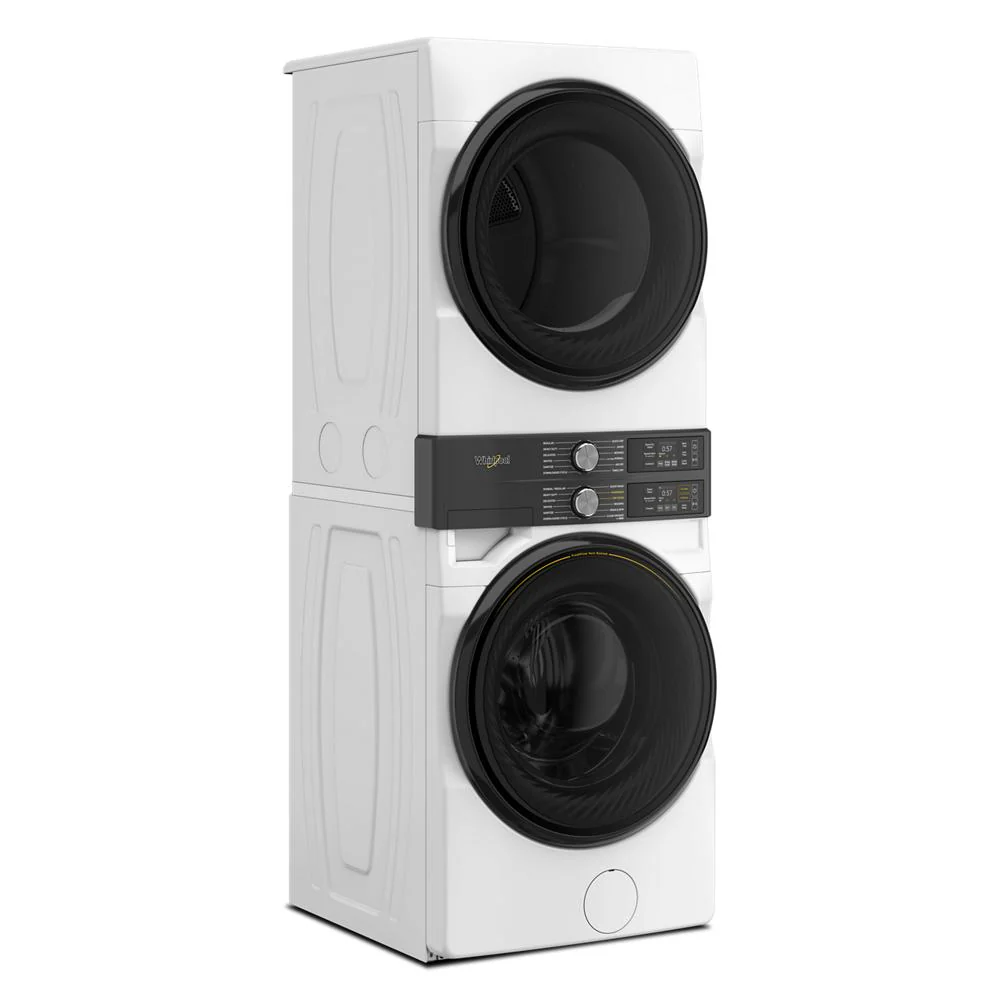 Whirlpool White Front Load Laundry Tower with FreshFlowTM Vent System and UV Clean Technology (5.2 cu. ft. Washer & 7.4 cu. ft. Gas Dryer) - WGF5727TW - Image 2