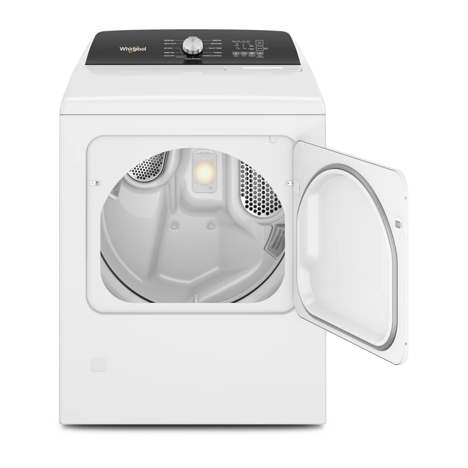 Whirlpool White Front Load Steam Gas Dryer with Moisture Sensing (7.0 Cu.Ft) - WGD5050LW - Image 3