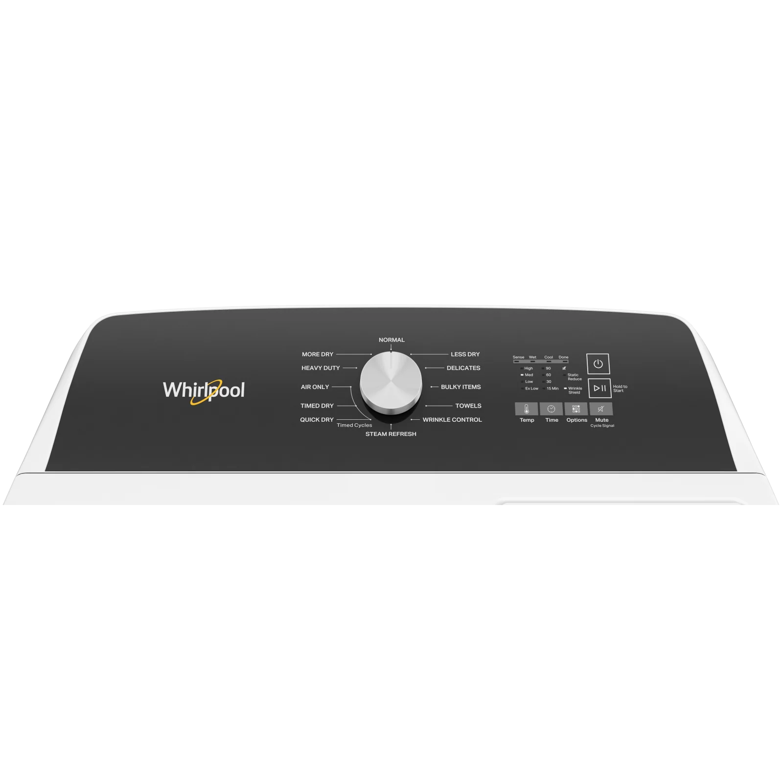 Whirlpool White Front Load Steam Gas Dryer with Moisture Sensing (7.0 Cu.Ft) - WGD5050LW - Image 4