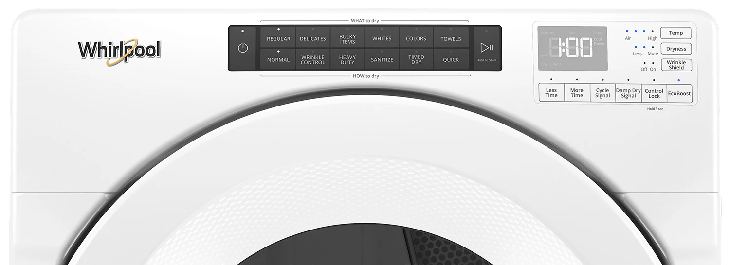 Whirlpool White Front-Load Washer (5.0 cu. ft.) & Gas Dryer (7.4 cu. ft.) - WFW560CHW/WGD560LHW - Image 2