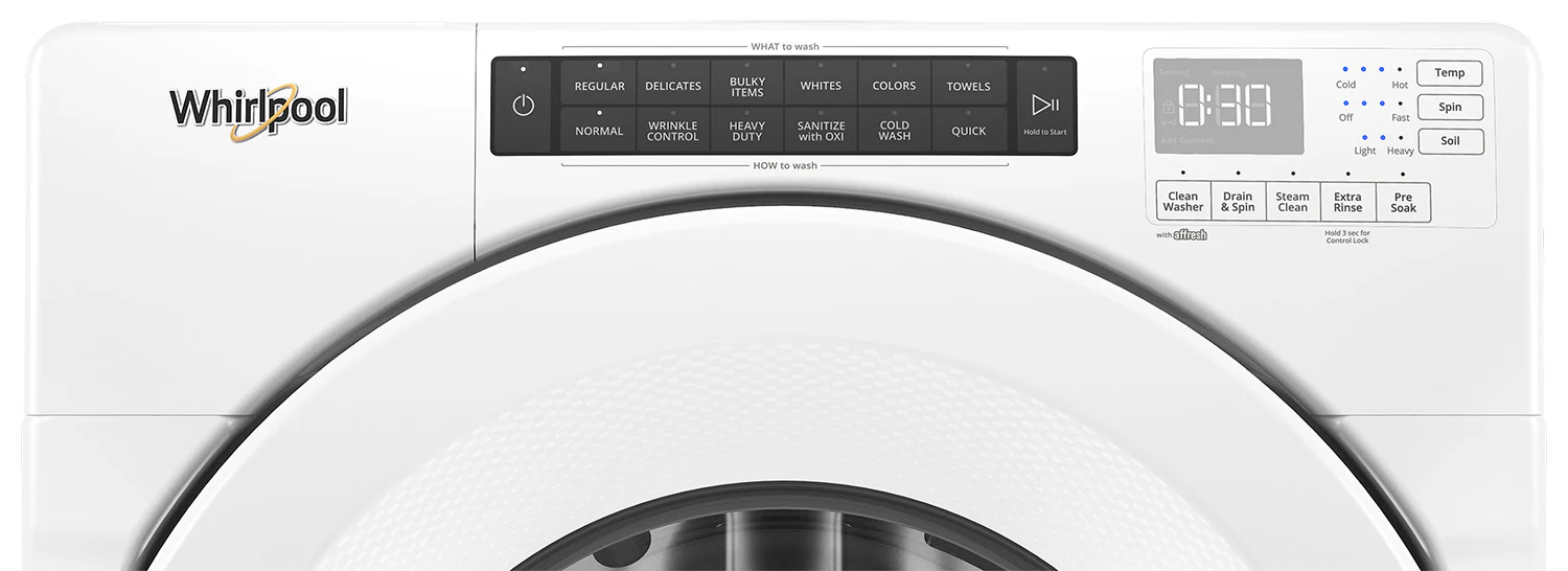 Whirlpool White Front-Load Washer (5.0 cu. ft.) & Gas Dryer (7.4 cu. ft.) - WFW560CHW/WGD560LHW - Image 3