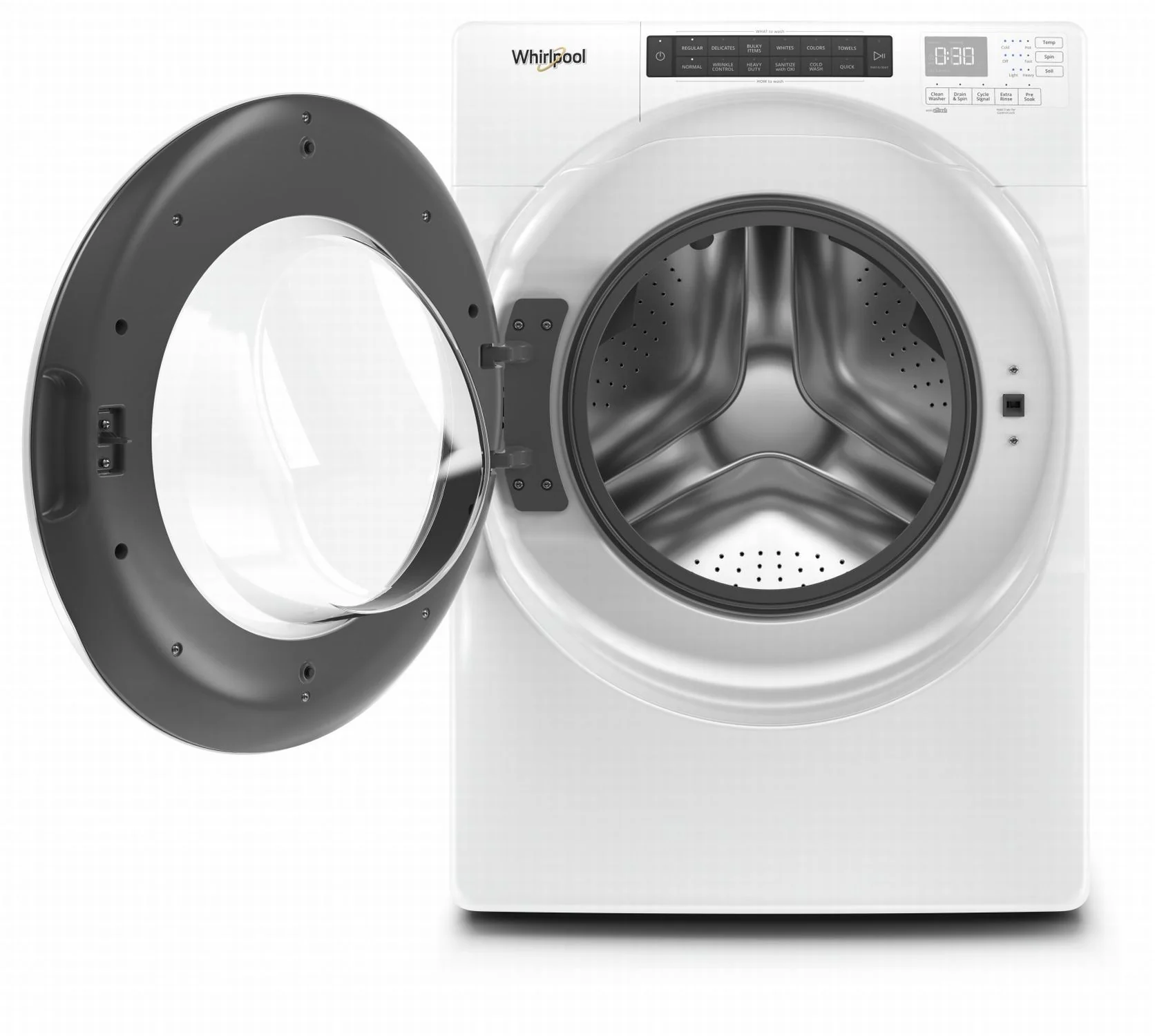 Whirlpool White Front Load Washer (5 Cu. Ft.) - WFW560CHW - Image 3