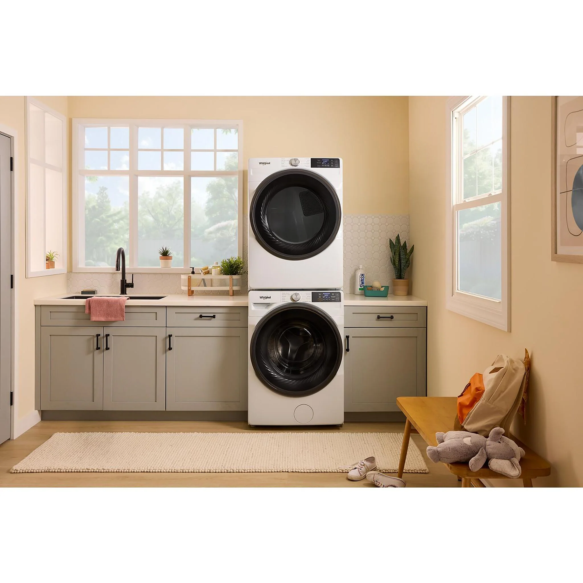 Whirlpool White Gas Dryer with Wrinkle Shield™ (7.4 Cu.Ft.) - WGD5720RW - Image 6