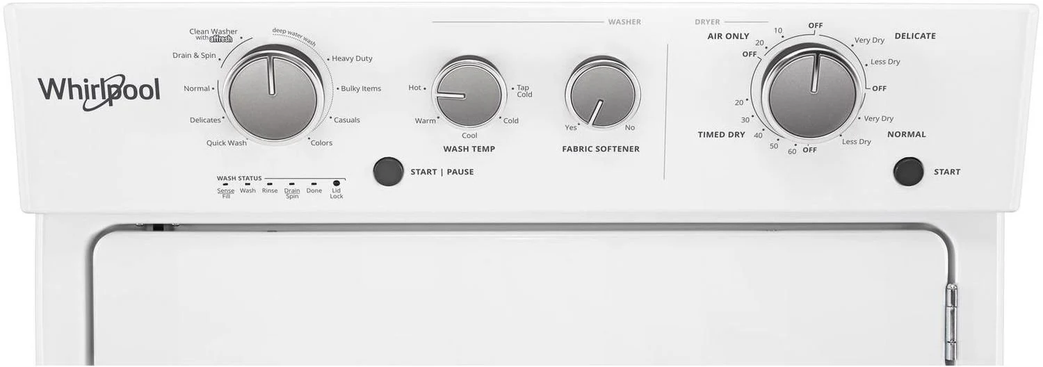 Whirlpool White Gas Laundry Centre - WGT4027HW - Image 4