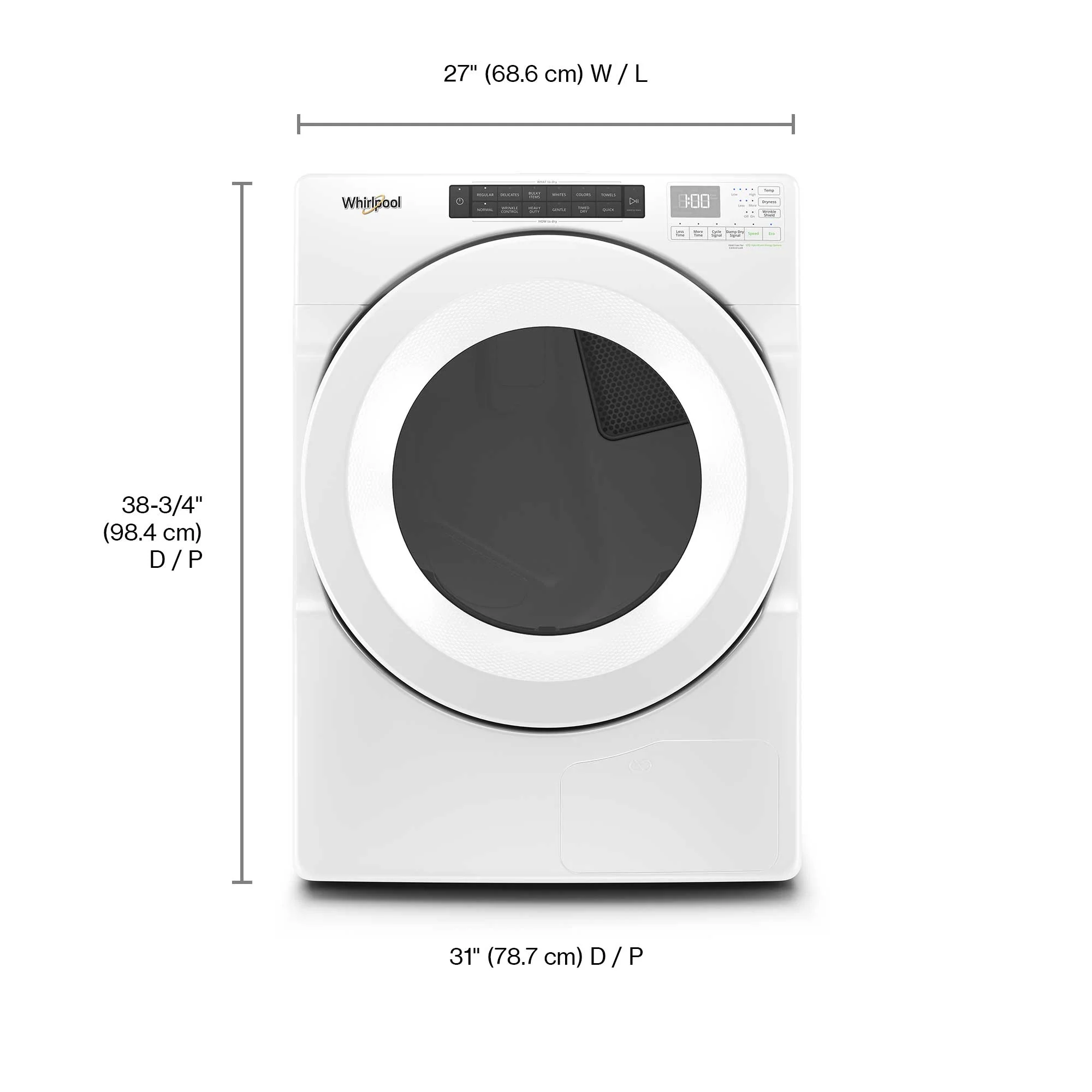 Whirlpool White Heat Pump Dryer (7.4 Cu.Ft.) - YWHD560CHW - Image 6