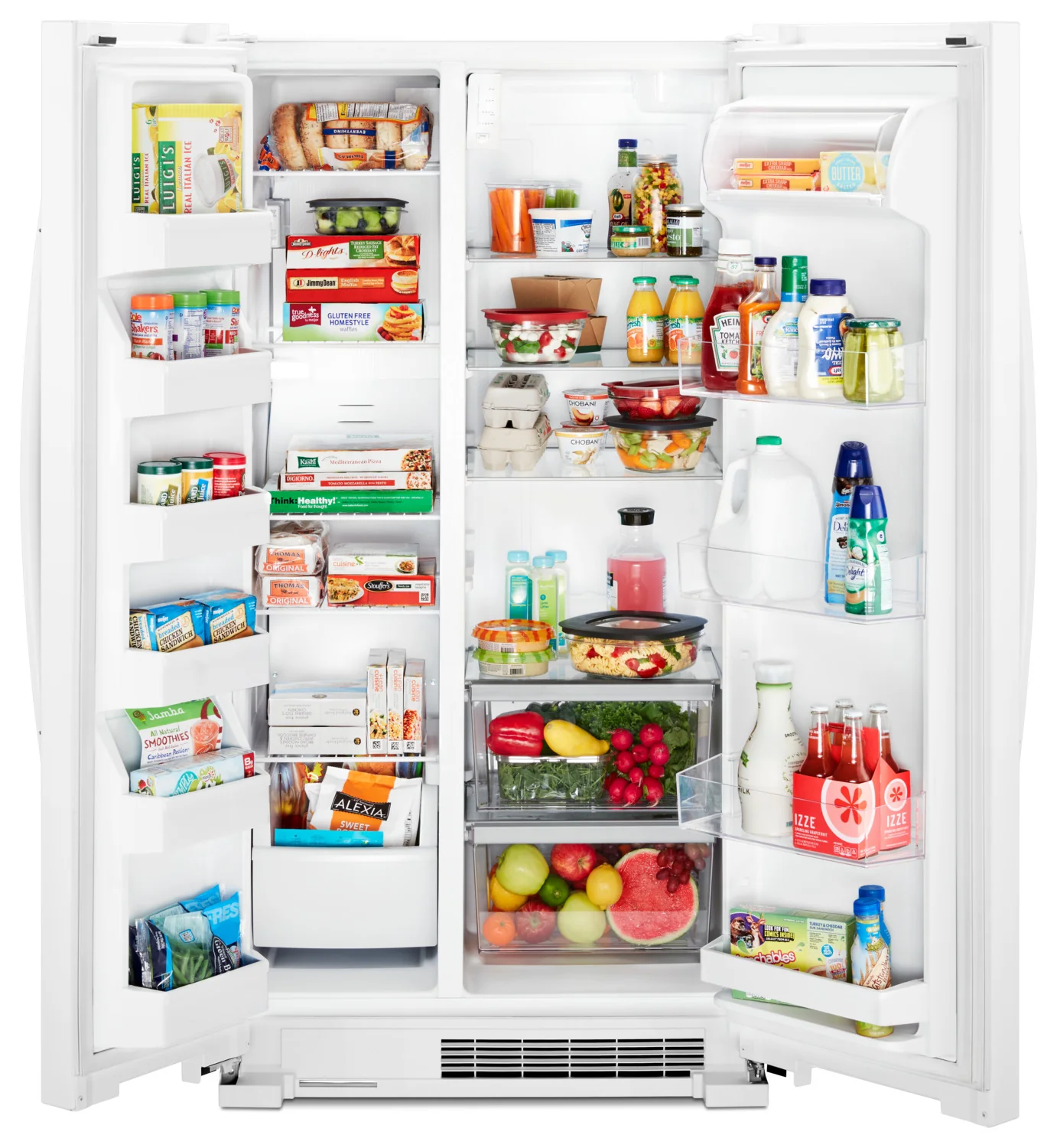 Whirlpool 35.88" 25 Cu. Ft. White Side-by-Side Refrigerator - WRS315SNHW - Image 4