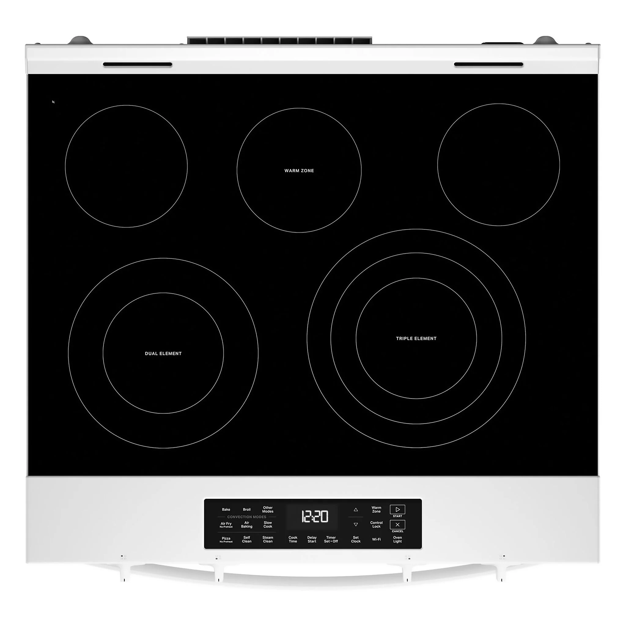 Whirlpool White Slide-In Electric Convection Range (5.3 cu.ft.) - YWSES5030SW - Image 4