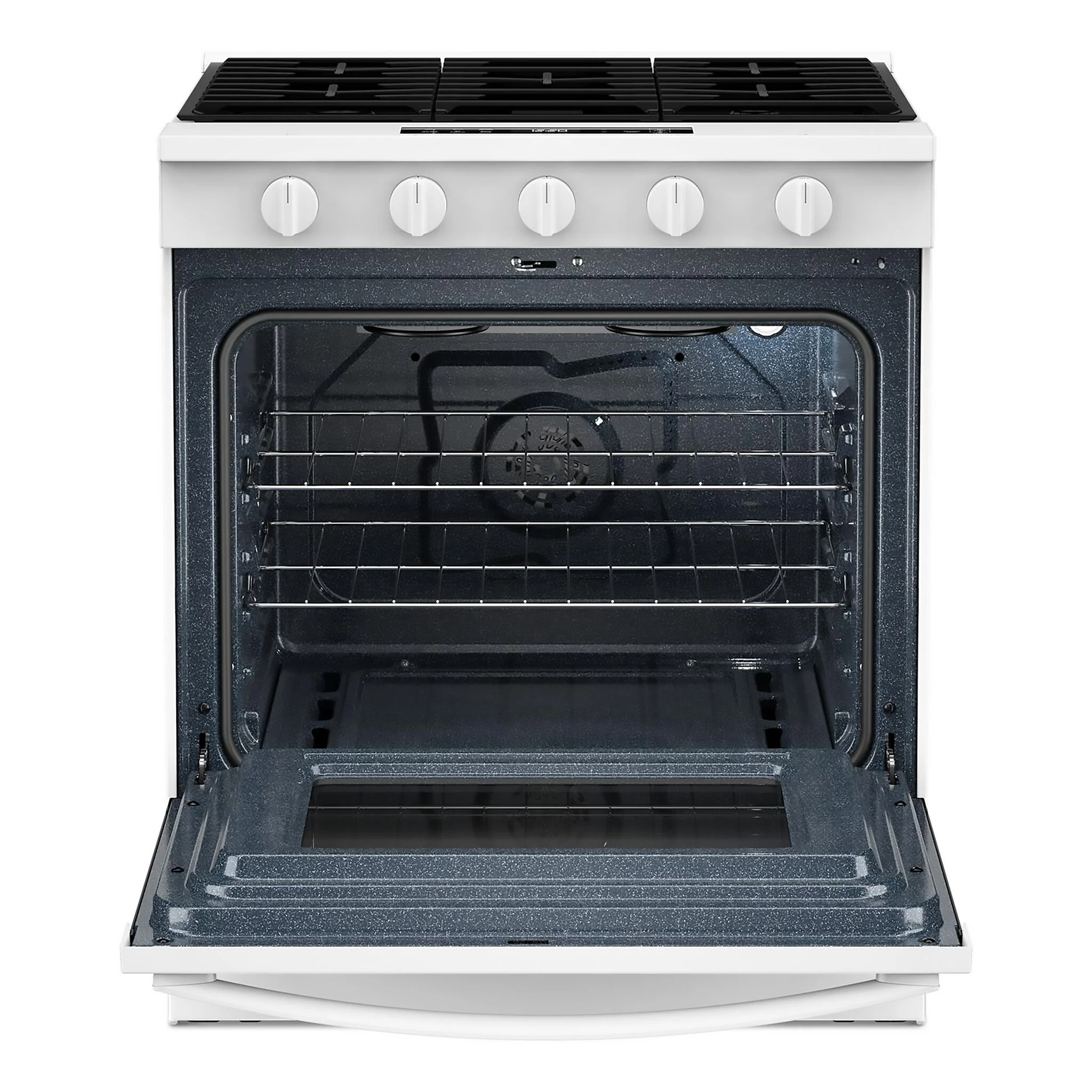 Whirlpool White Slide-In Gas Convection Range (5 cu.ft.) - WSGS5030SW - Image 3