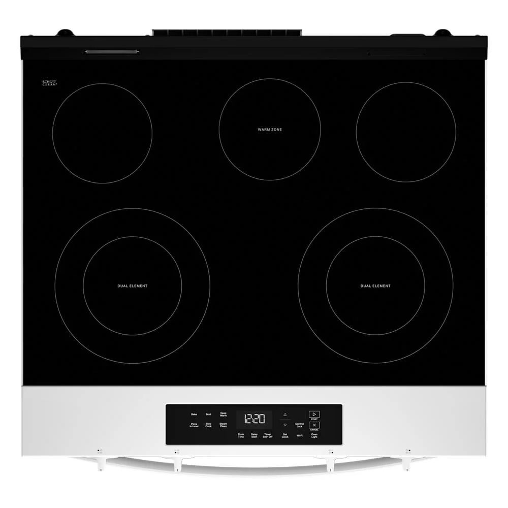 Whirlpool White Slide-In Smart Electric Range (5.3 Cu. Ft.) - YWSES3330TW - Image 8