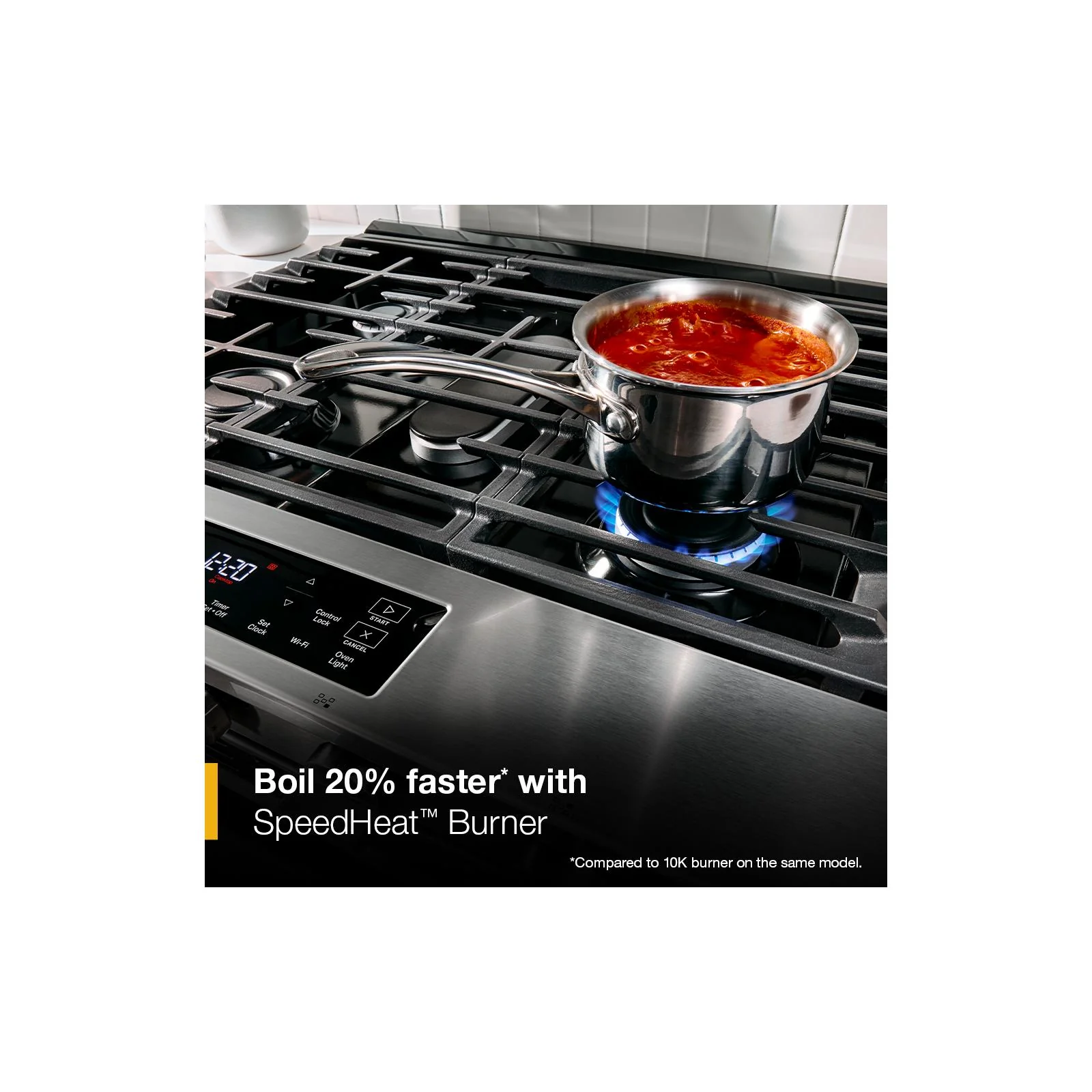 Whirlpool Black Slide-In Smart Gas Range (5.0 Cu. Ft.) - WSGS3330TB - Image 12
