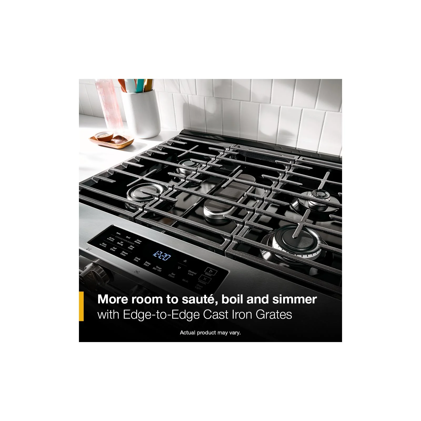 Whirlpool Black Slide-In Smart Gas Range (5.0 Cu. Ft.) - WSGS3330TB - Image 14