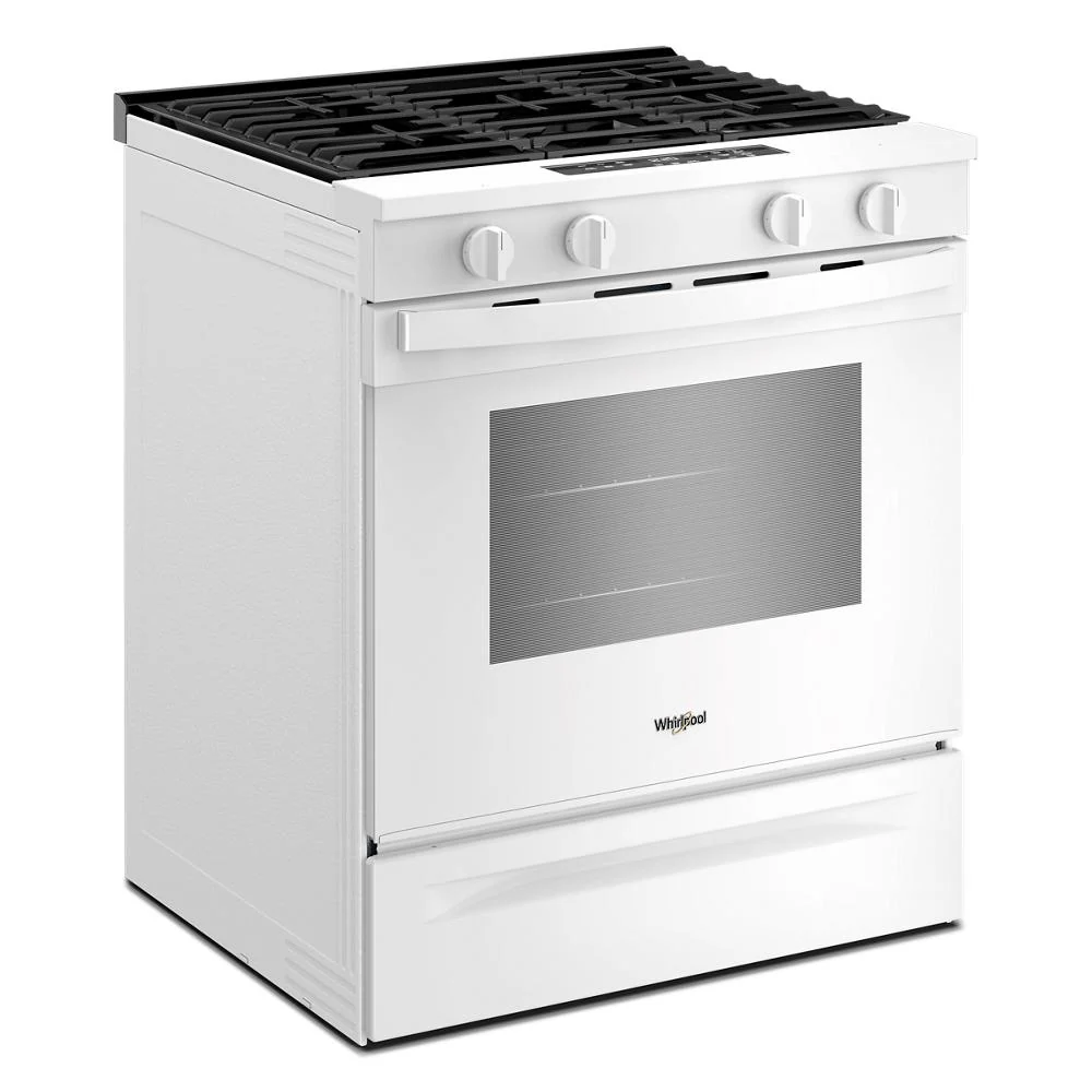 Whirlpool White Slide-In Smart Gas Range (5.0 Cu. Ft.) - WSGS3330TW - Image 4