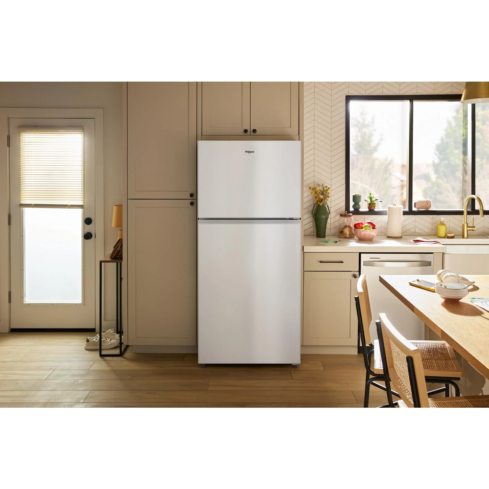Whirlpool 30" 19.2 Cu. Ft. White Top-Freezer Refrigerator - WRTX5419SW - Image 2