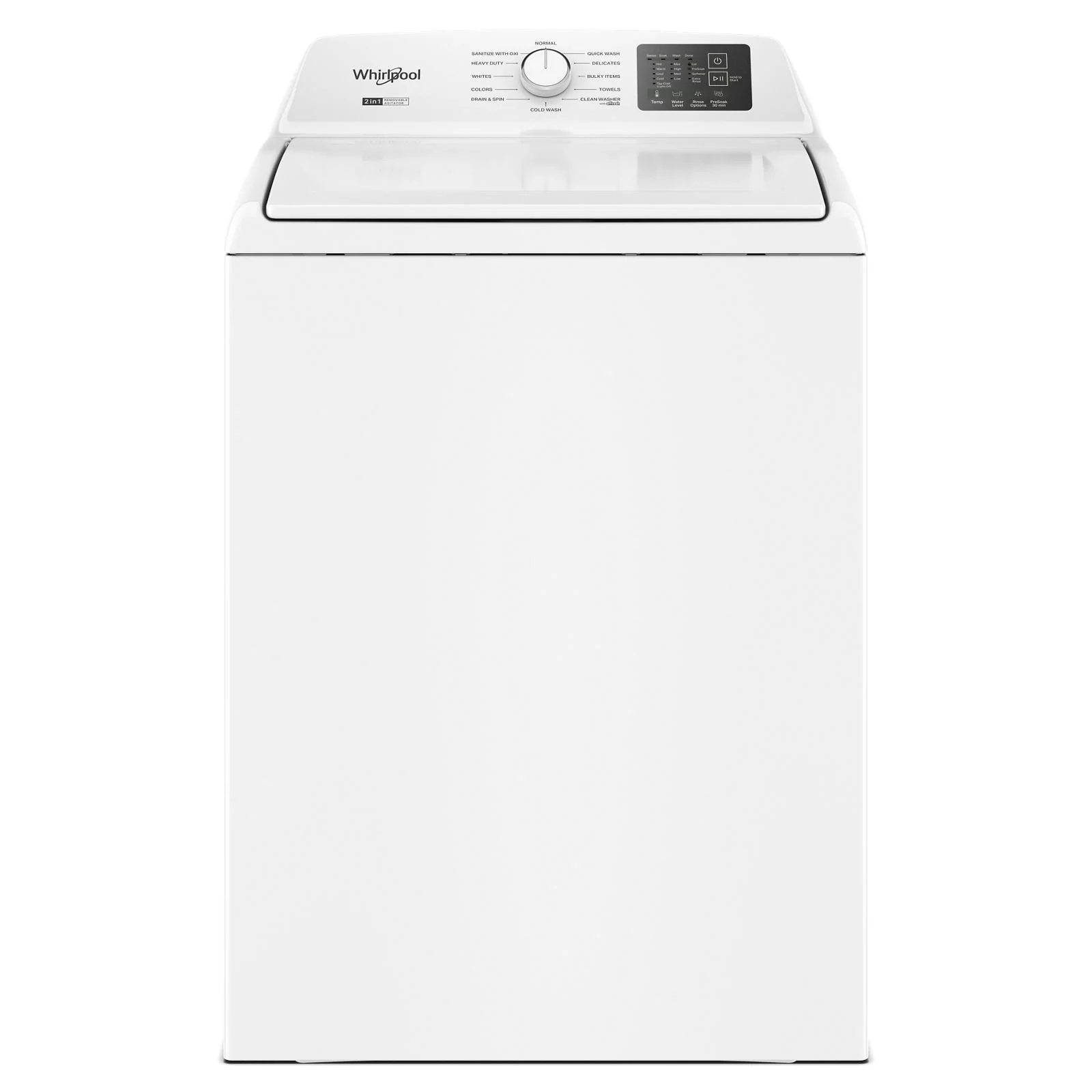 Whirlpool White Top Load Washer (4.8 Cu. Ft. IEC) - WTW4107SW - Image 2