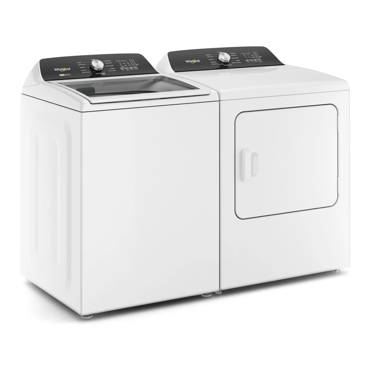 Whirlpool White Top-Load Washer (5.4 cu. ft.) & Steam Gas Dryer (7.0 cu. ft.) - WTW5057LW/WGD5050LW - Image 2