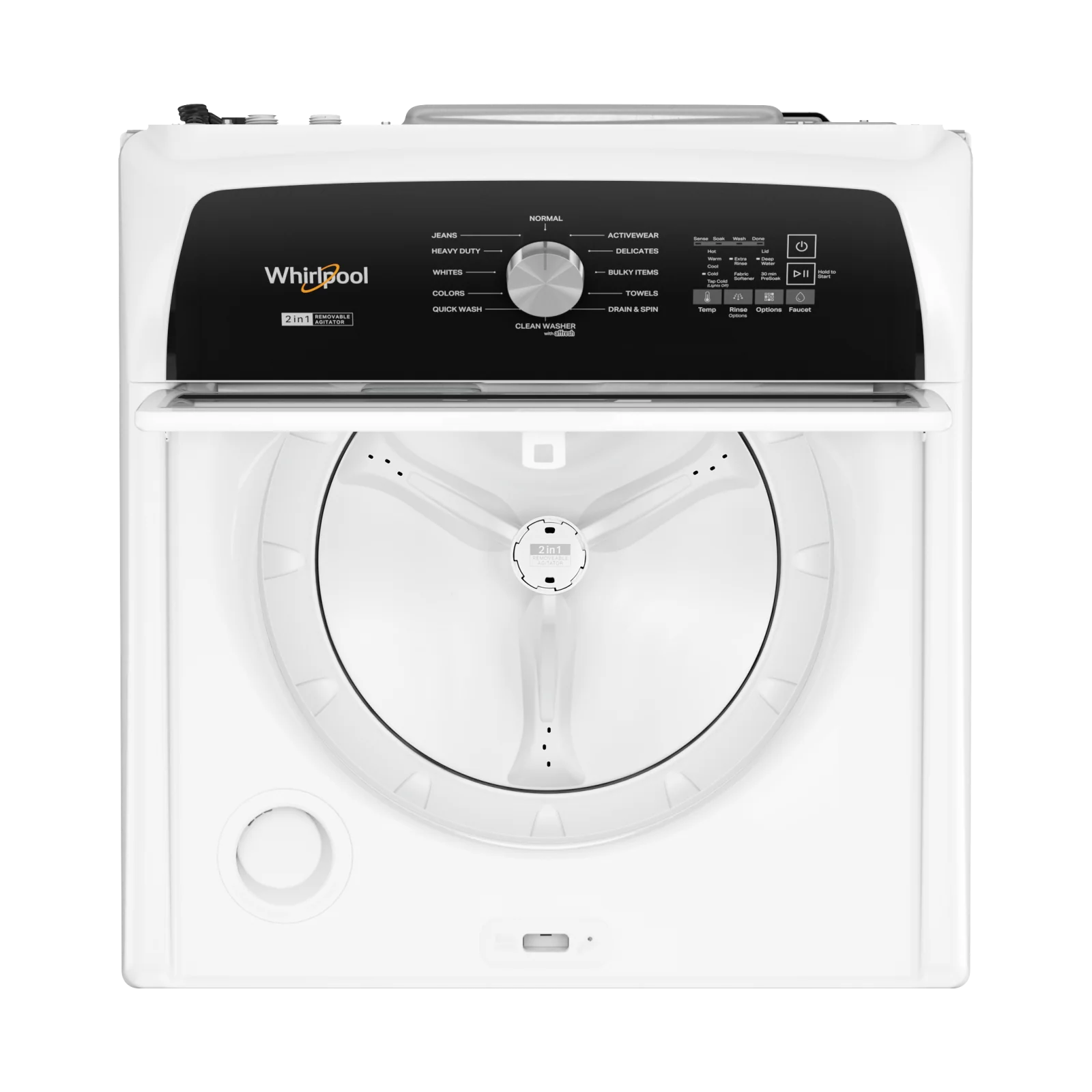 Whirlpool White Top Load Washer with Removable Agitator (5.4 Cu Ft) - WTW5057LW - Image 5