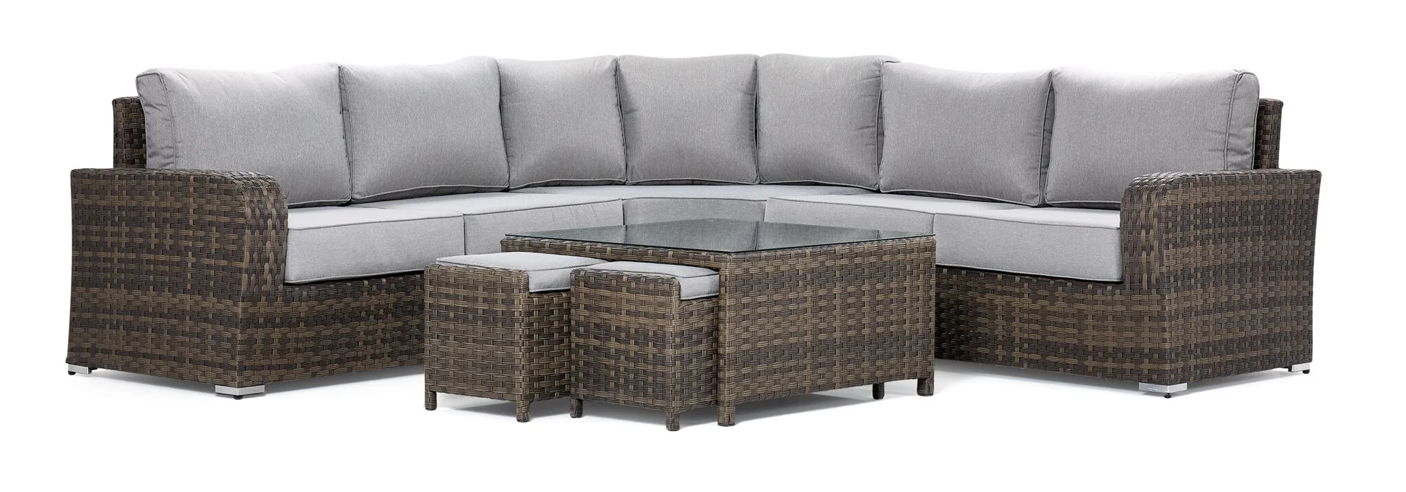 Whispering Pine 3 - Piece Outdoor Sectional - Dark Grey - Image 8