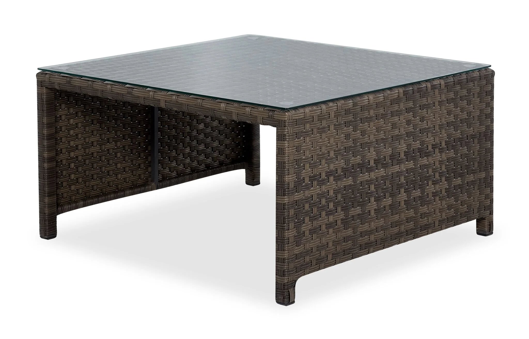 Whispering Pine Outdoor Coffee Table with 2 Ottomans - Dark Grey - Image 2