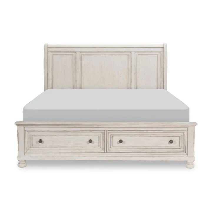 Windchester 3-Piece Queen Storage Bed - Antique White - Image 2