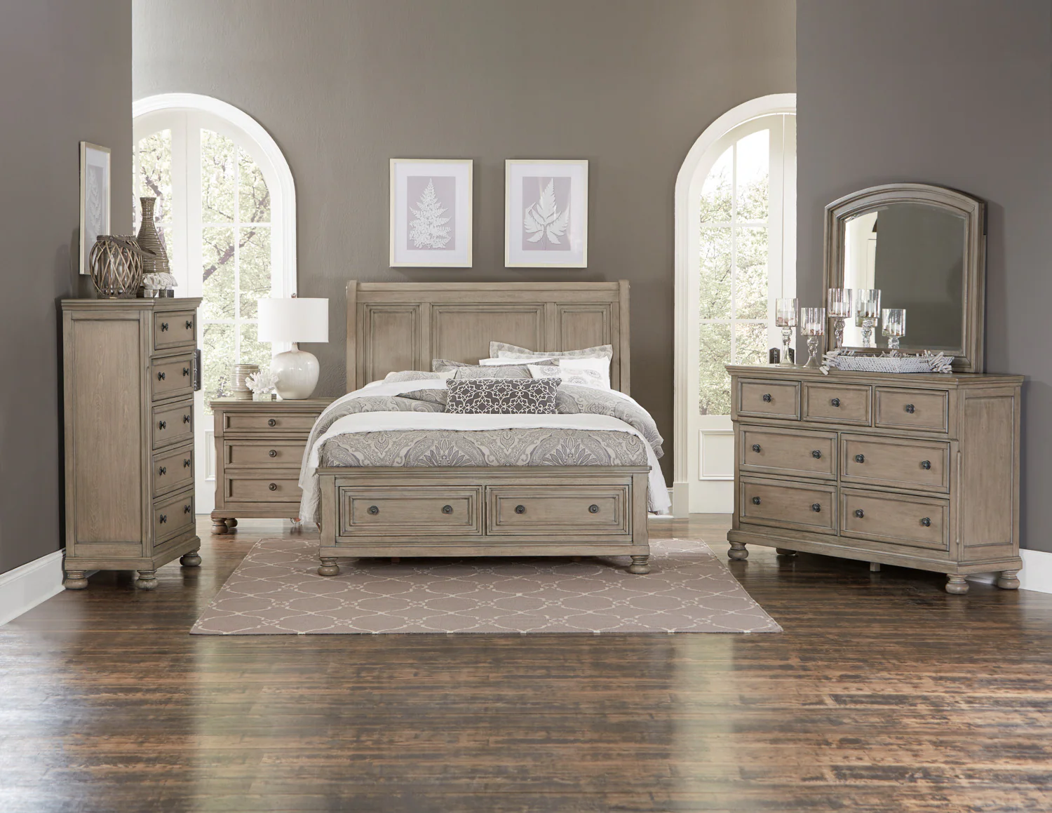 Windchester 5-Drawer Chest - Grey - Image 2