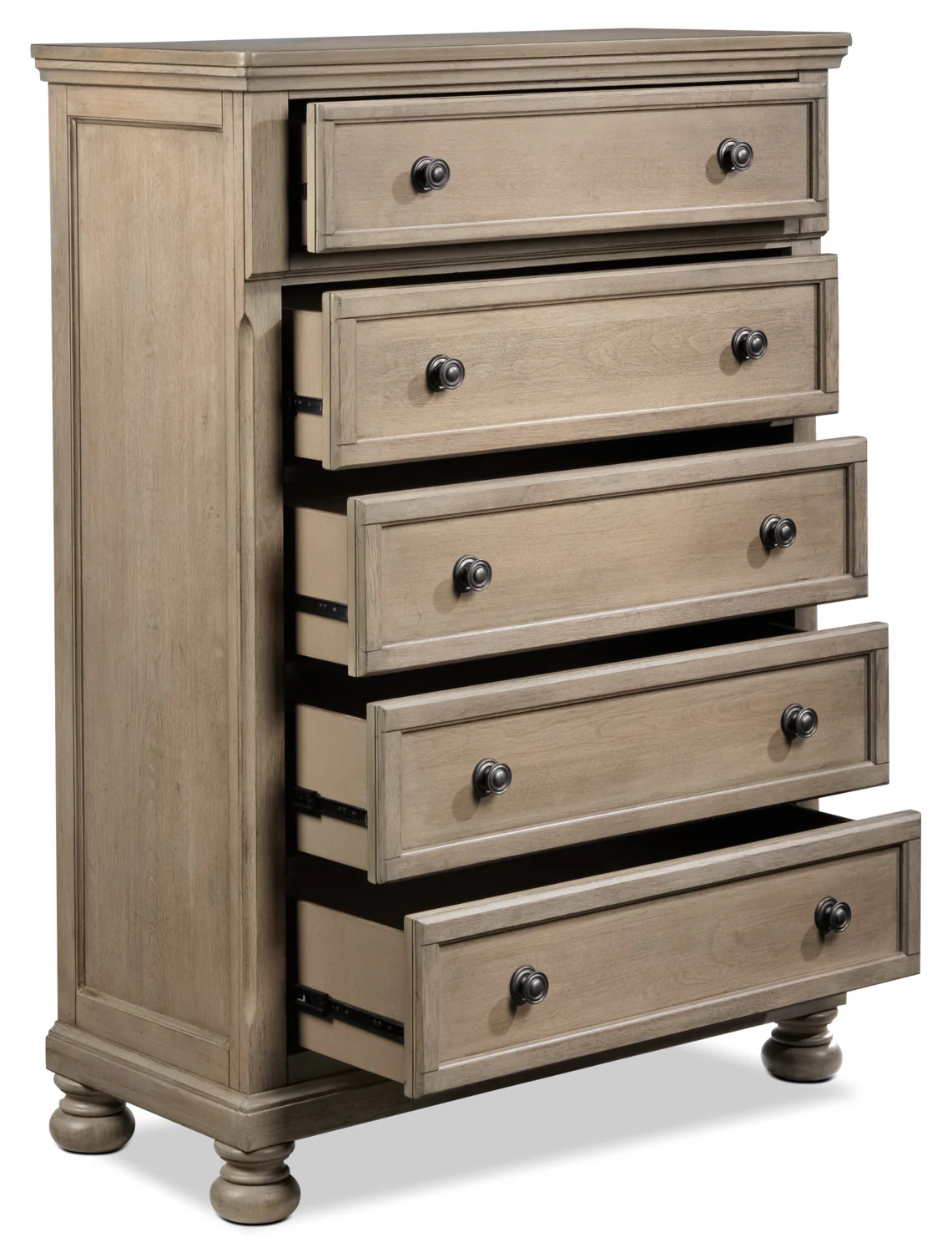 Windchester 5-Drawer Chest - Grey - Image 3