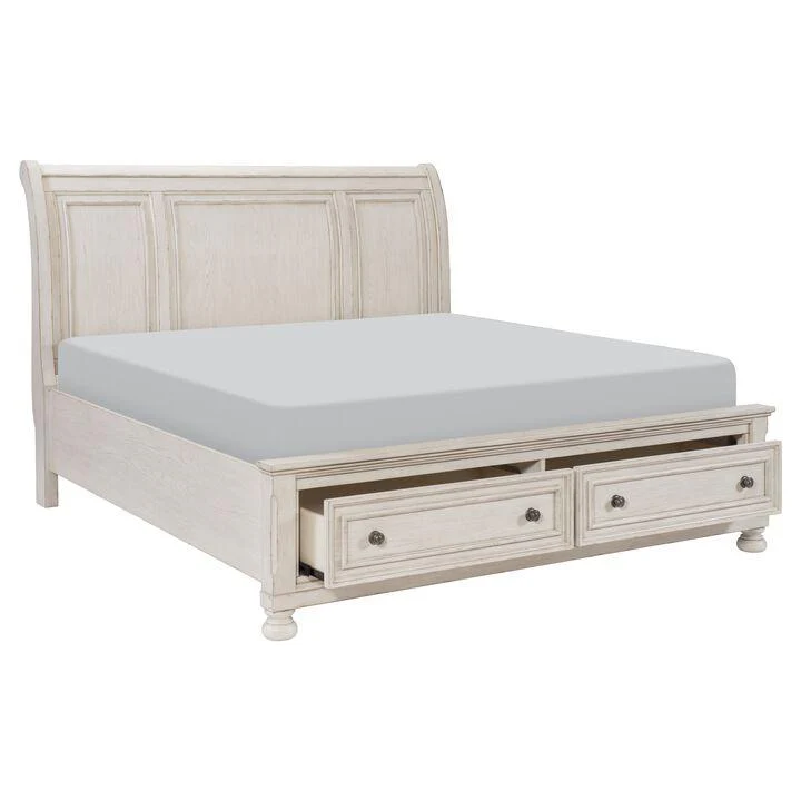 Windchester 6-Piece King Storage Bedroom Package - Antique White - Image 2