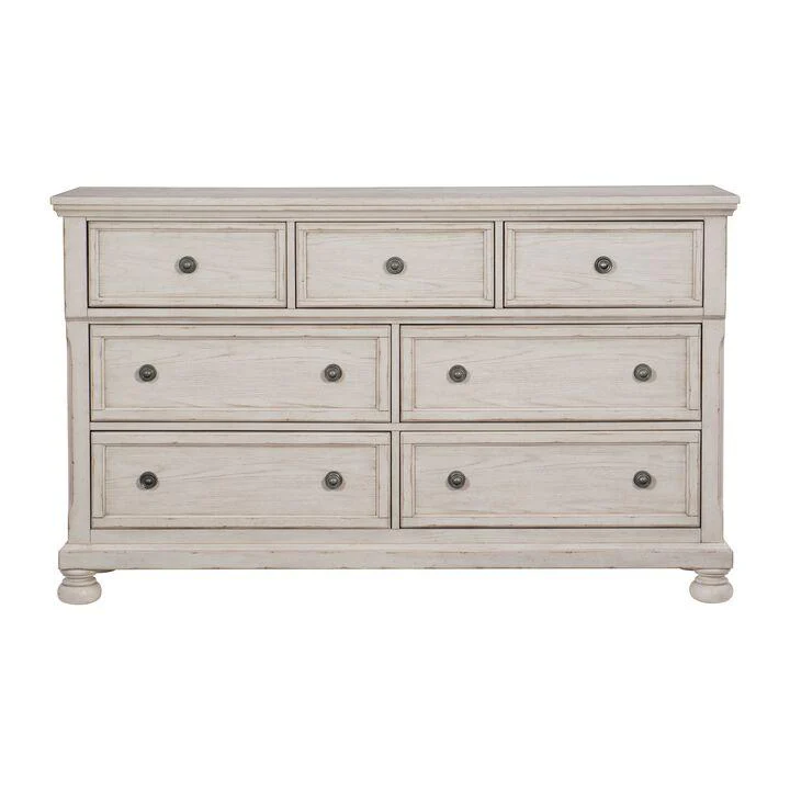 Windchester 6-Piece King Storage Bedroom Package - Antique White - Image 3