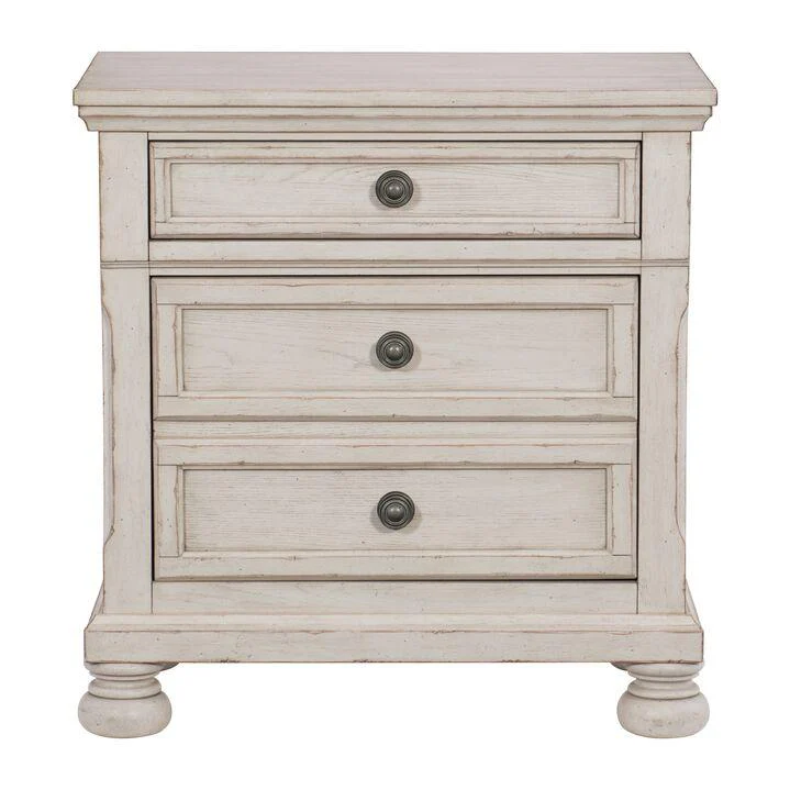 Windchester 6-Piece King Storage Bedroom Package - Antique White - Image 5
