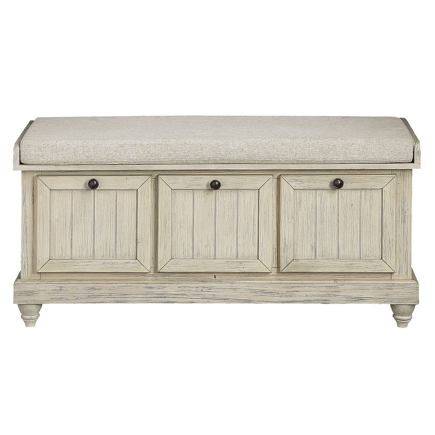 Woodwell Bench - Antique White - Image 3