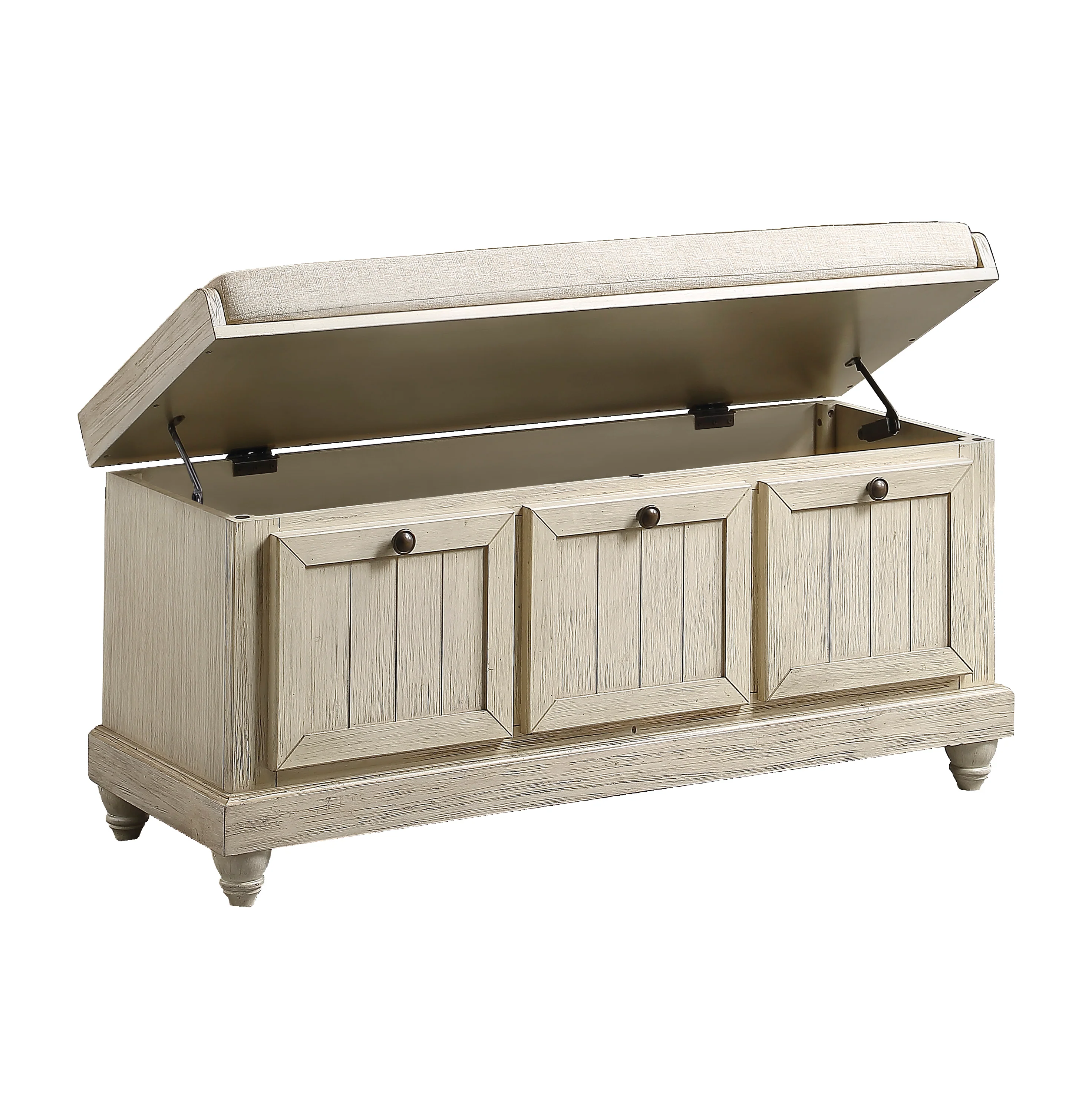 Woodwell Storage Bench - Antique White - Image 4