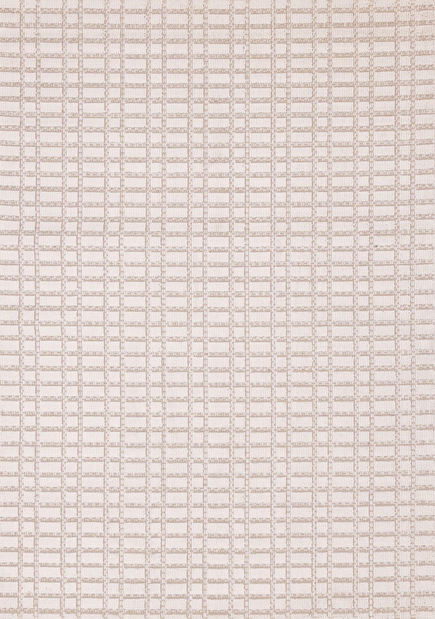 Woven Balance 7'10" x 10'6" Intricate Grid Design Area Rug - White, Taupe