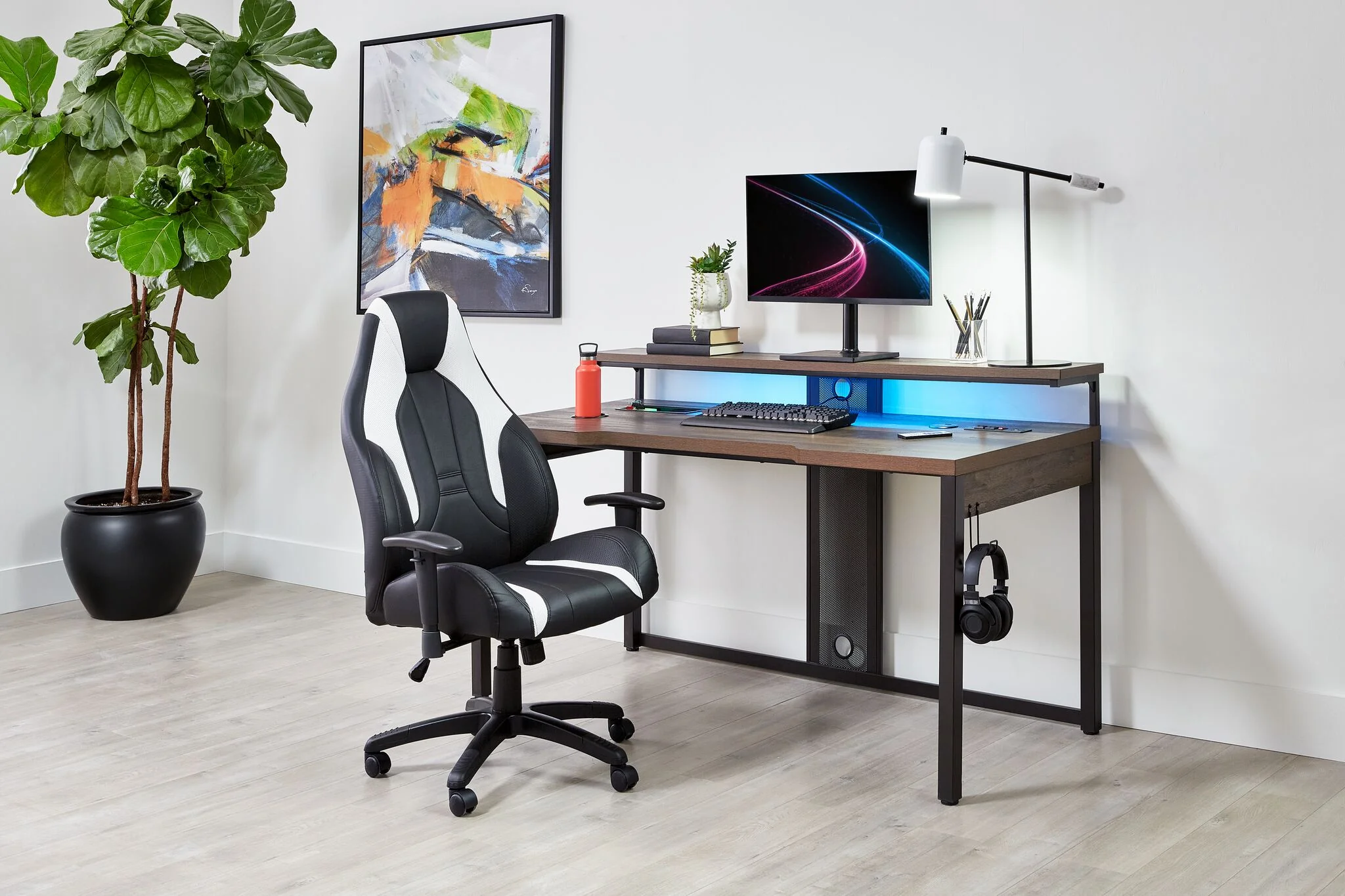Wyden Desk - Rustic Brown - Image 2
