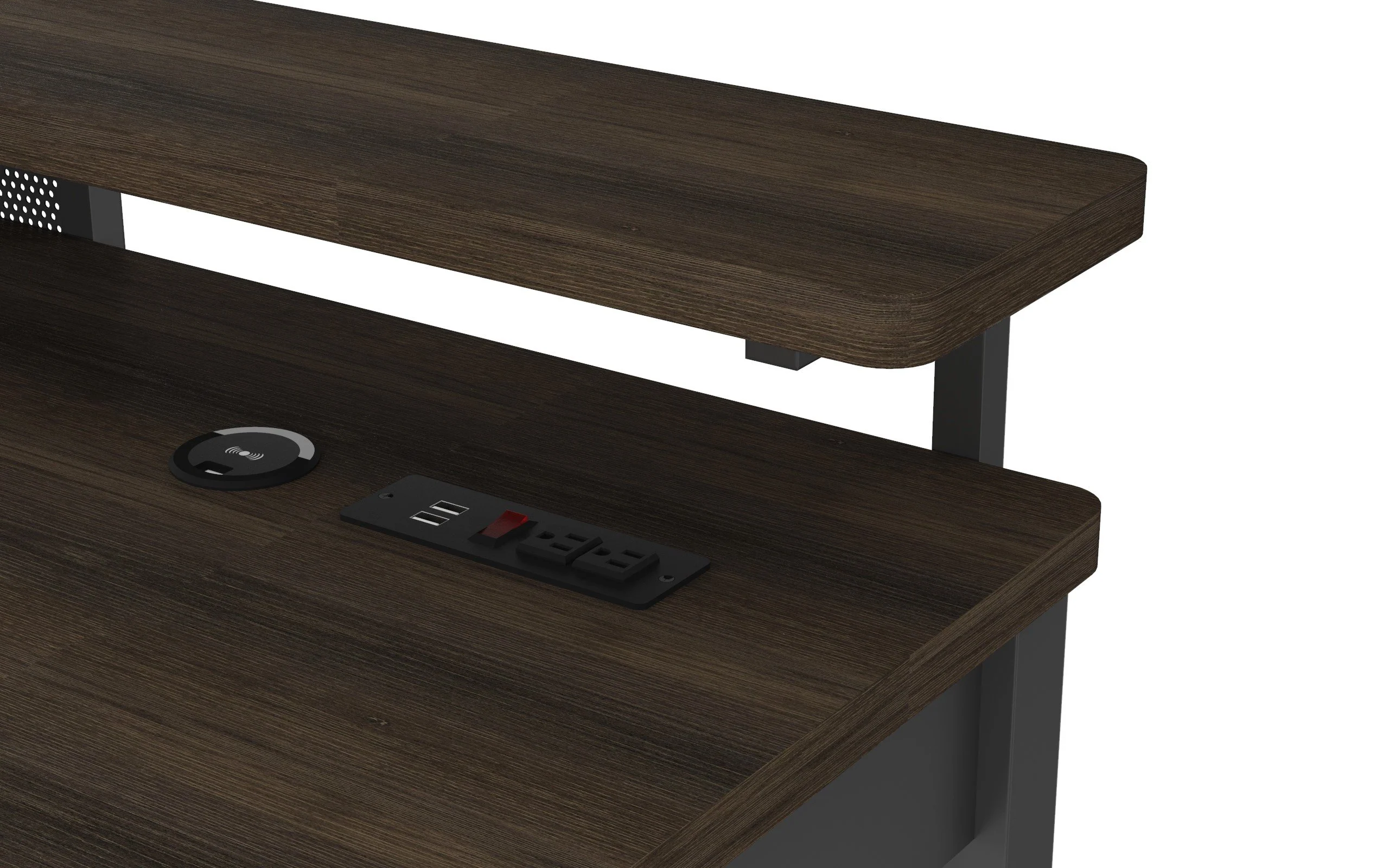 Wyden Desk - Rustic Brown - Image 3