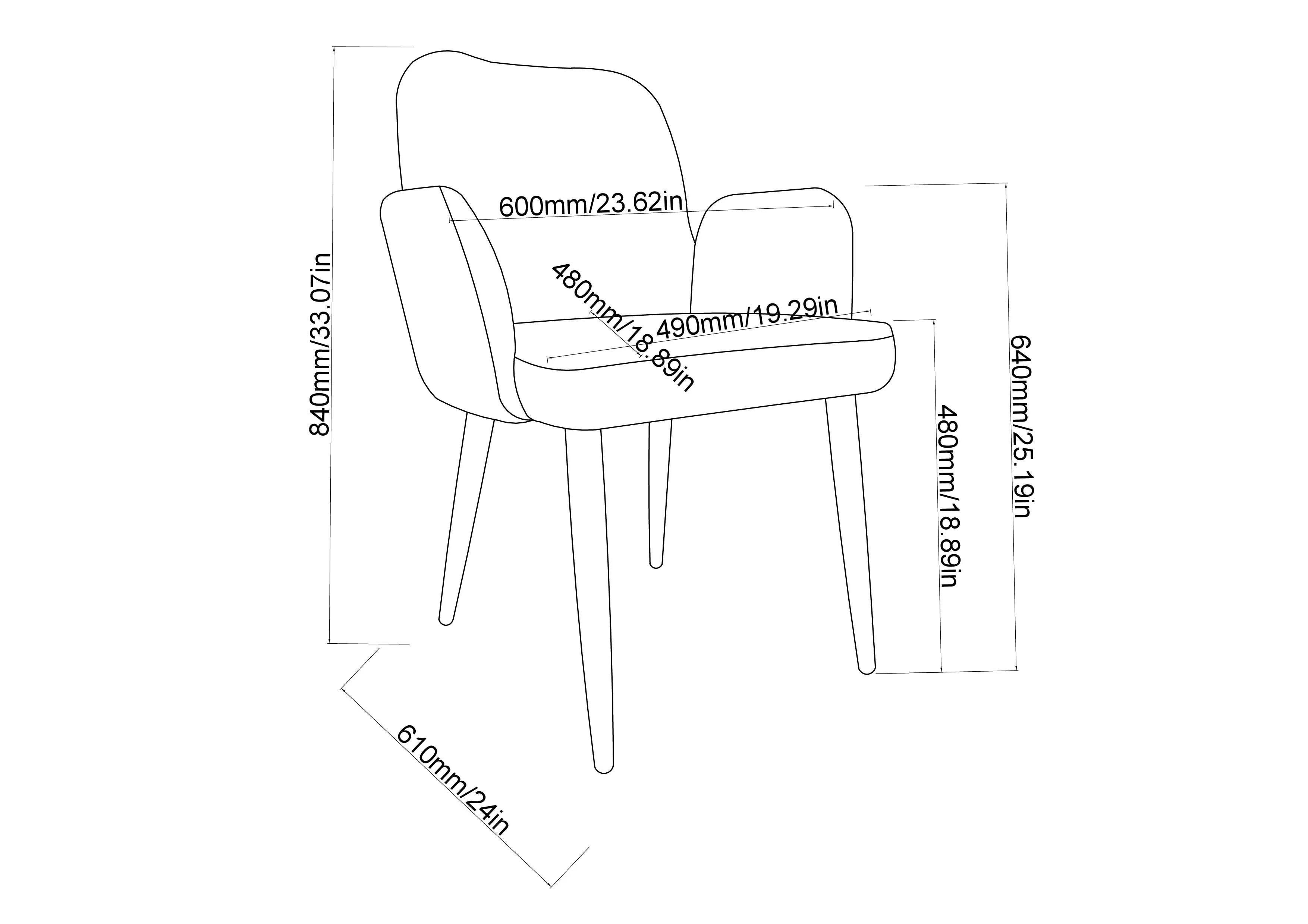 Wynn Dining Chair - Grey - Set of Two - Image 7