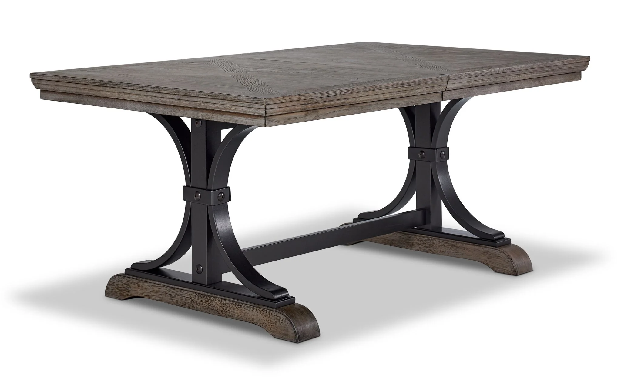 Yorkshire Extendable Dining Table - Warm Grey - Image 4
