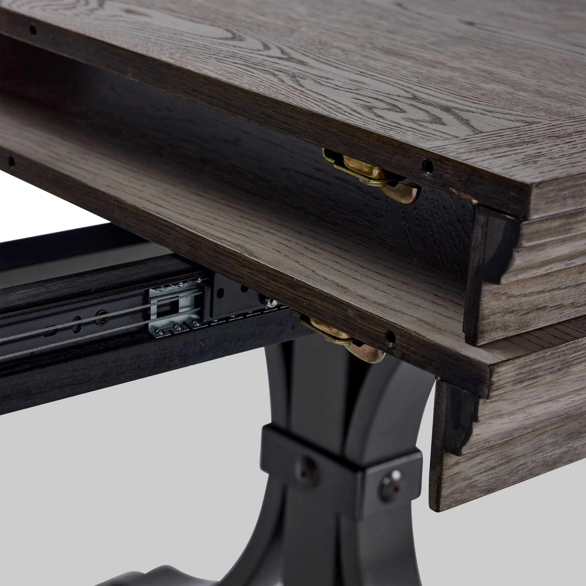 Yorkshire Extendable Dining Table - Warm Grey - Image 6