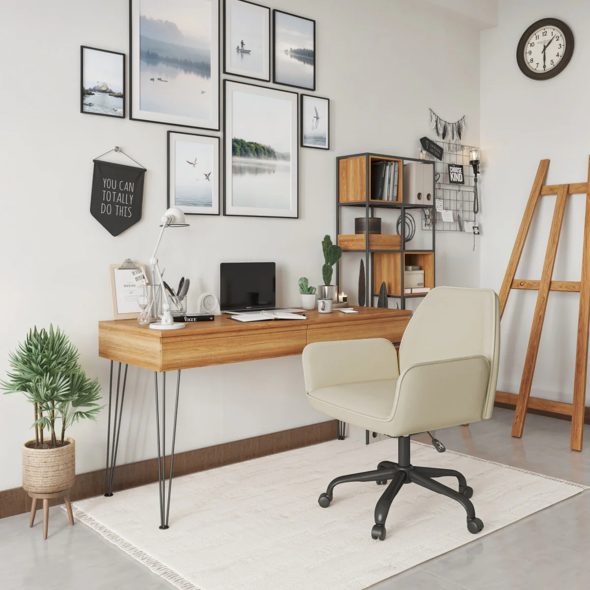 Yvette Office Chair - Beige - Image 2