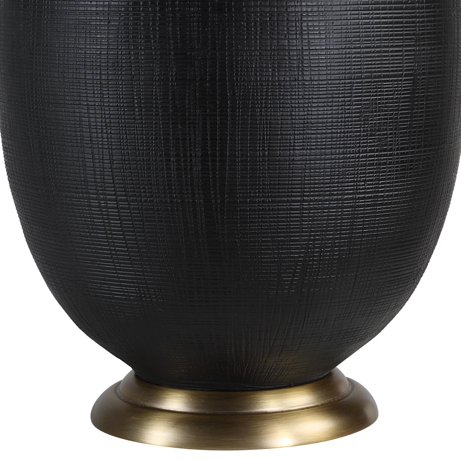 Zala Table Lamp - Matte Black/Dark Antique - Image 2