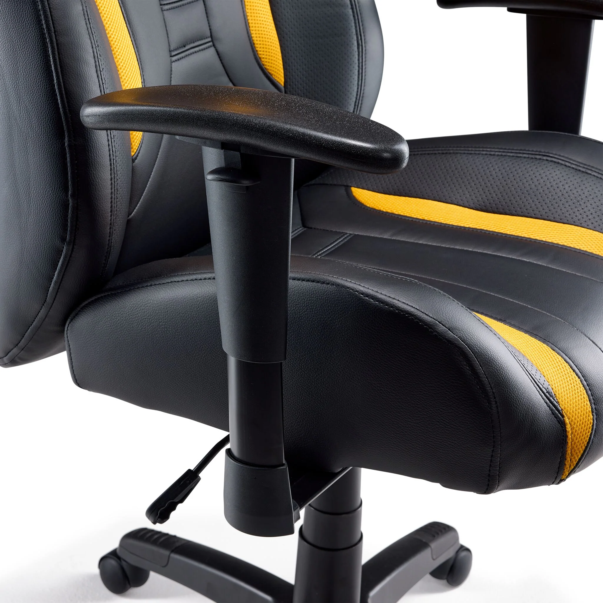 Zane Office Chair - Black, Yellow - Image 3