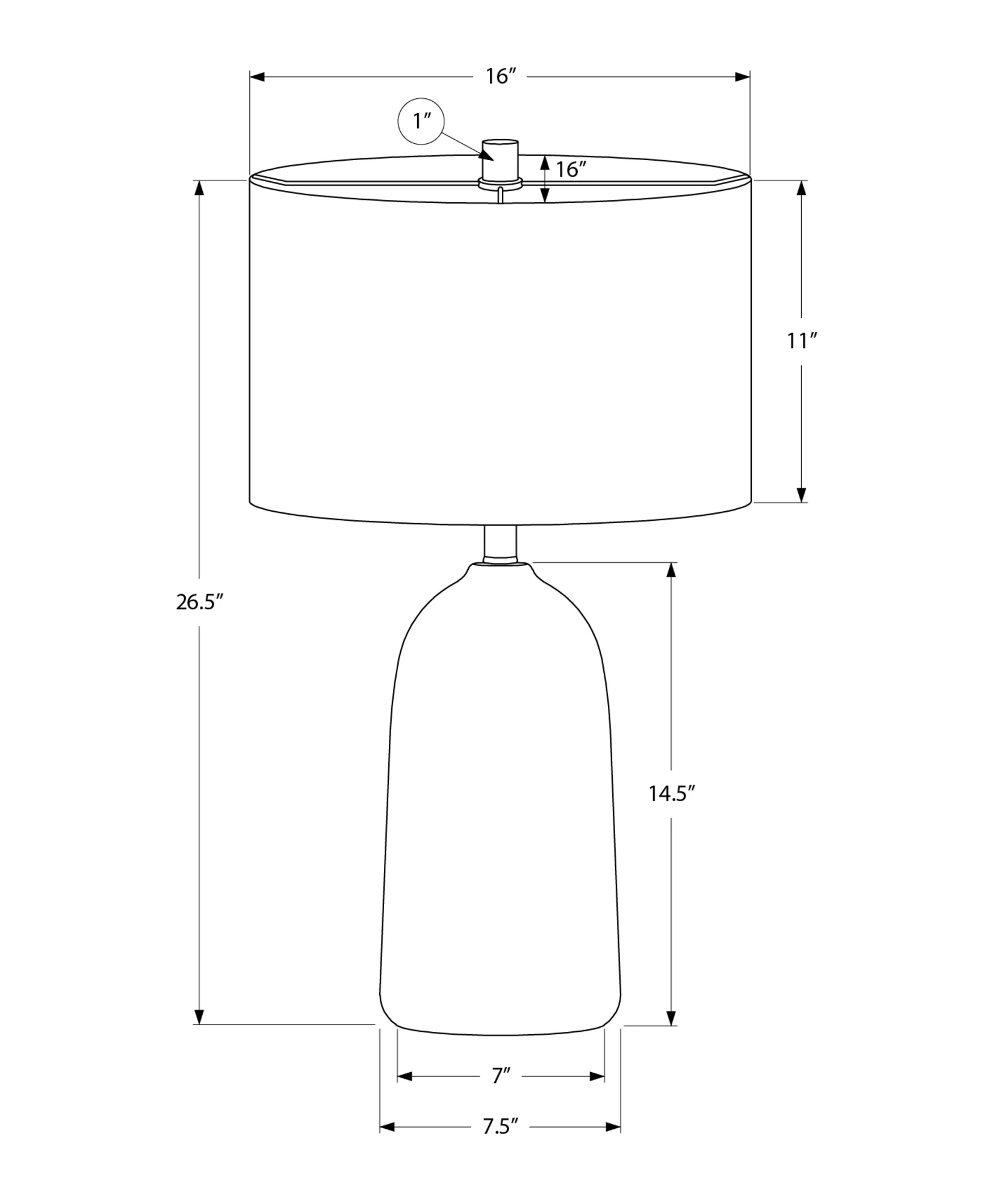 Zelo Table Lamp - Black - Image 3
