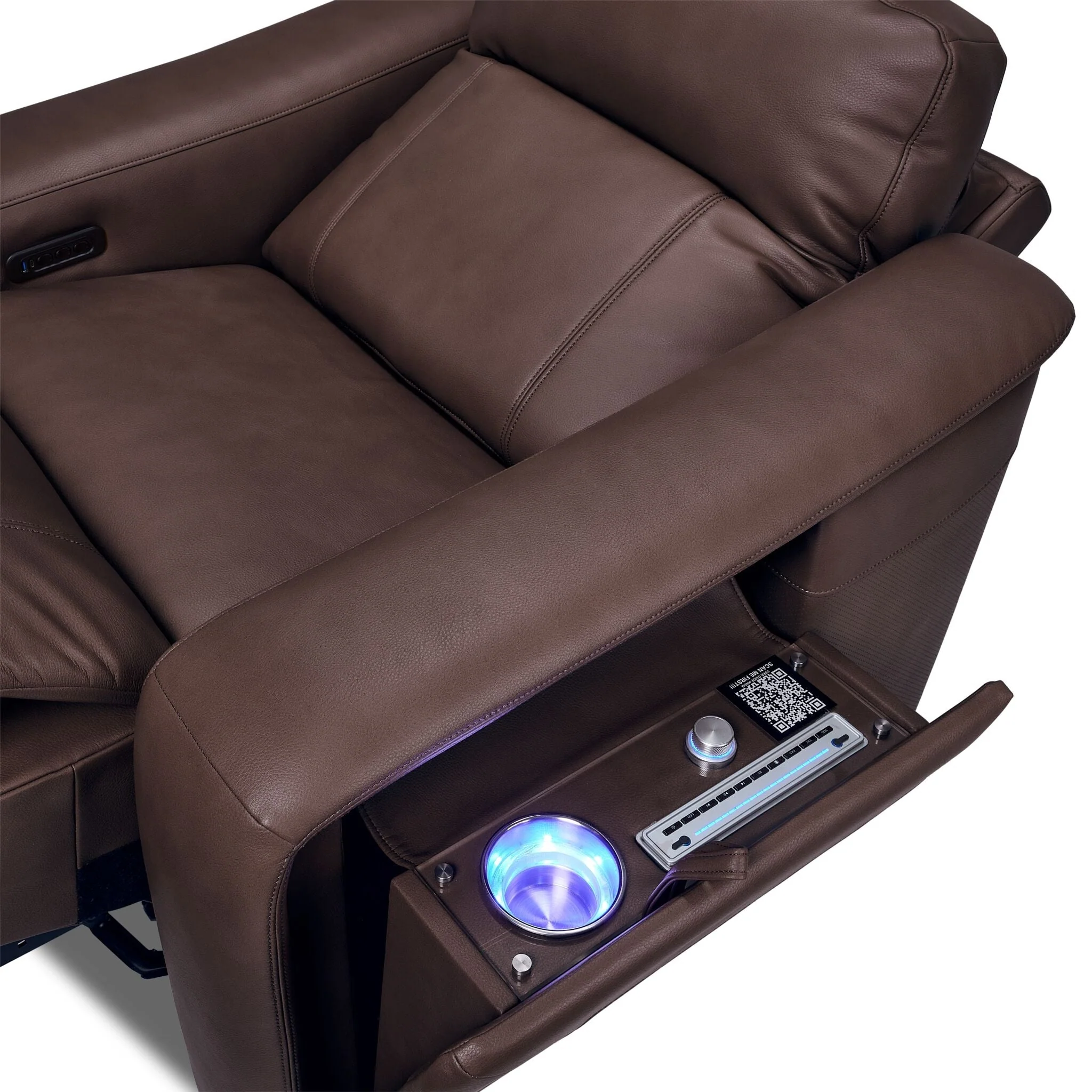 In Harmony - Zeppelin Power Recliner - Brown - Image 8